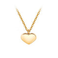 Wholesale Delicate Stainless Steel Heart Pendant Necklace Silver Gold Rose Gold Plated Necklace